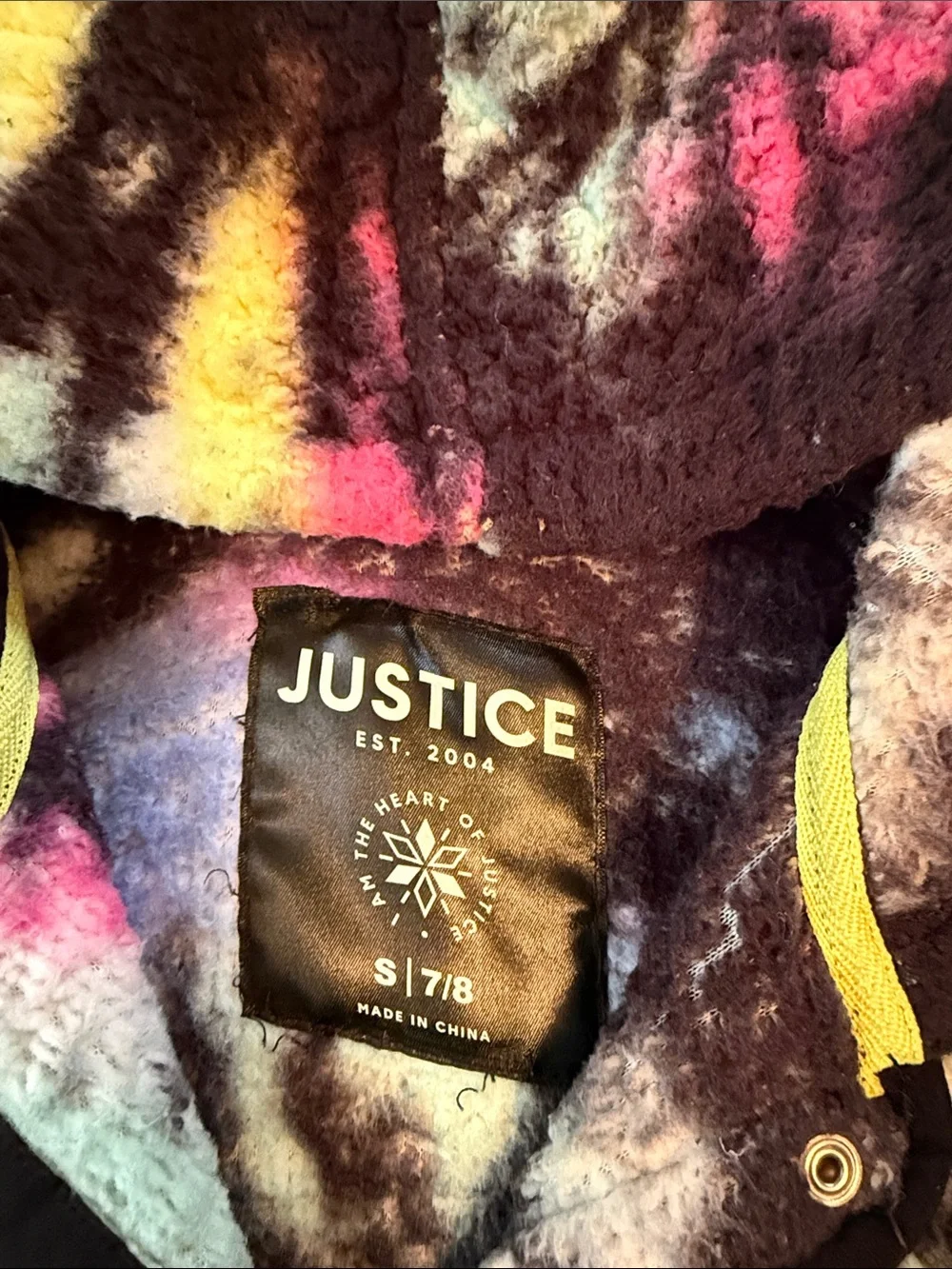 Justice plush sherpa